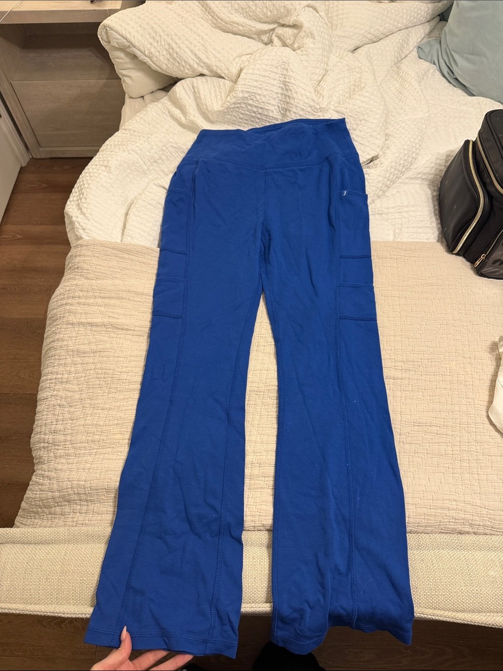 Jaanuu small royal blue yoga scrub pant